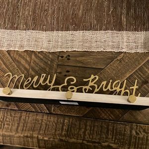 Stocking holder, holds three stockings new with tags